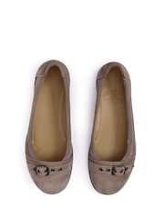 Hotter Natural Standard Fit Clovelly Slip On Mocs Loafers - Image 4 of 4