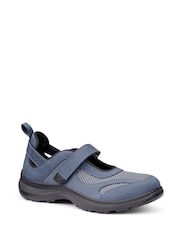 Hotter Blue Standard Fit Ravine Touch Fastening No Tech Shoes - Image 2 of 4