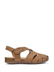Hotter Brown Regular Fit Carpa Touch Fastening Casual Sandals - Image 1 of 5