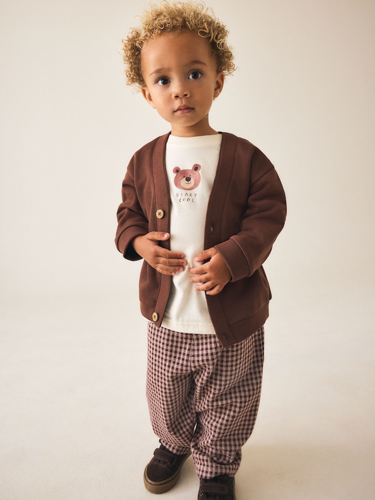 2 Tone Smart Jacket Top & Trousers Set 3 Piece (3mths-7yrs) - Image 1 of 5