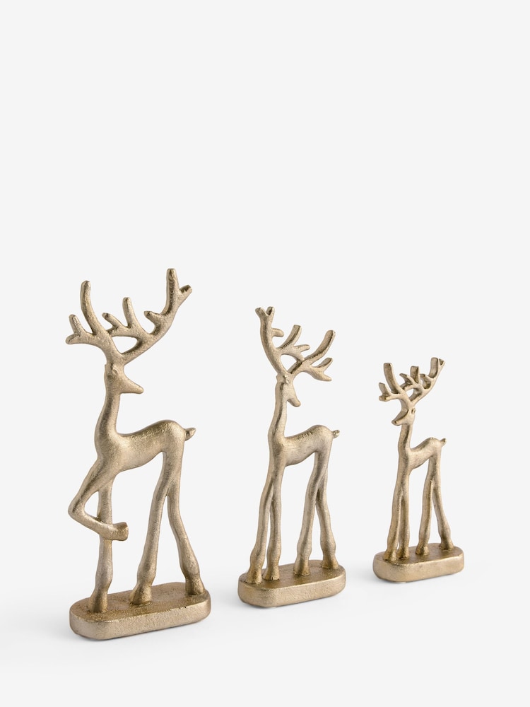 Set of 3 Stag Ornaments - Slika 3 iz 3