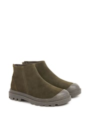 Celtic & Co.Green Toe Cap Ankle Boots - Image 2 of 5