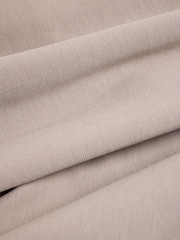 Neutral Textured Pique Zip Through Funnel Sweat Top - Image 10 of 10