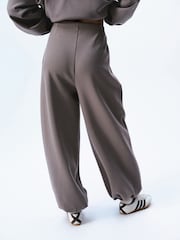 self. Mink Brown Clean Cuffed Joggers - Image 3 of 5