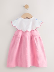 Pink Collared Summer Dress (3mths-7yrs) - Image 6 of 8