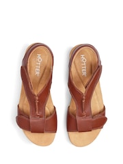 Hotter Brown Standard Fit Rysy Touch Fastening Casual Sandals - Image 4 of 4