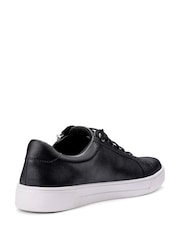 Hotter Black Wide Fit Leonie Slip On Zip Cupsole Shoes - Image 3 of 4