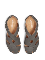 Hotter Green Wide Fit Standard Fit Carpa Touch Fastening Casual Sandals - Image 4 of 4