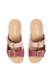 Hotter Red Standard Fit Sunny Slip-On/Buckle Casual Sandals - Image 4 of 4