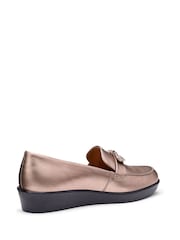 Hotter Metallic Standard Fit Amber Slip On Full Shoes - Image 3 of 4