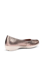 Hotter Metallic Wide Fit Livvy II Slip-On Ballets Shoes - Image 3 of 4