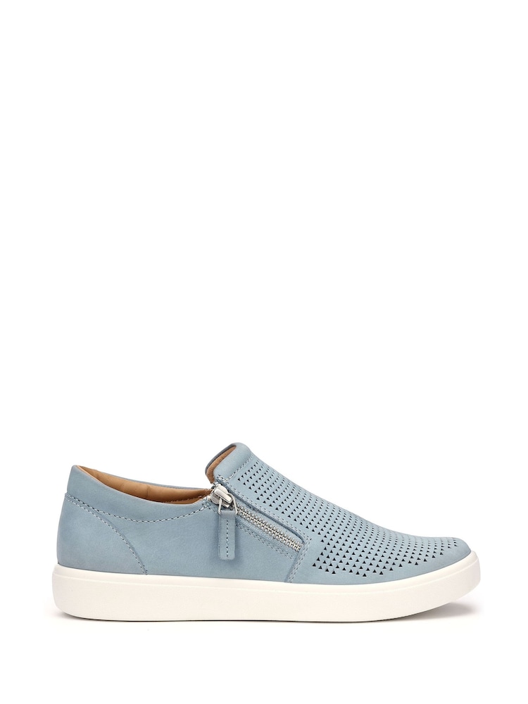 Hotter Blue Daisy Zip Cupsole Shoes - Image 1 of 4
