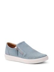 Hotter Blue Daisy Zip Cupsole Shoes - Image 2 of 4