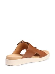 Hotter Brown Standard Fit Corsica Slip On Buckle Casual Sandals - Image 3 of 4