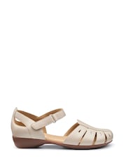 Hotter Cream Standard Fit May Touch Fastening Mary Janes Shoes - Image 1 of 4