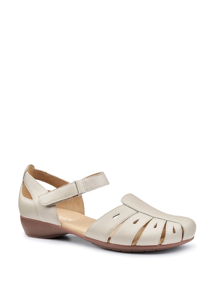 Hotter Cream Standard Fit May Touch Fastening Mary Janes Shoes - Image 2 of 4