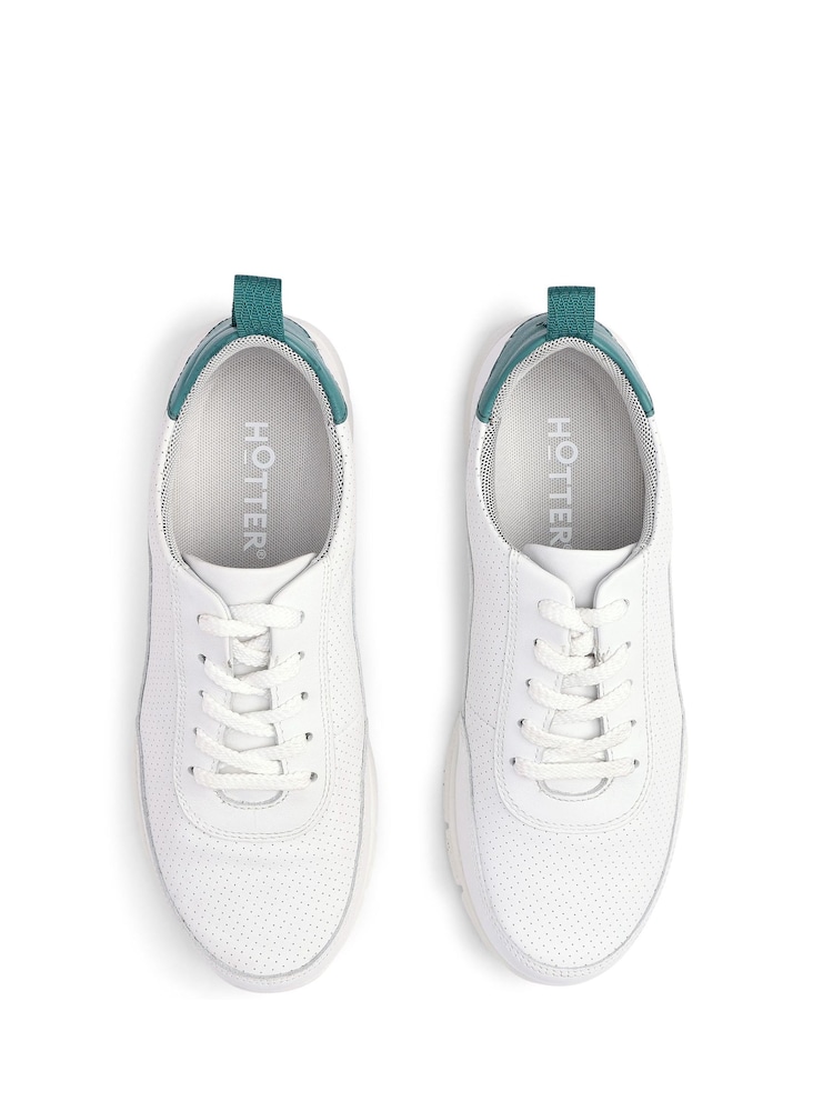 Hotter White Standard Fit Gravity II Lace-Up Active Shoes - Image 4 of 4