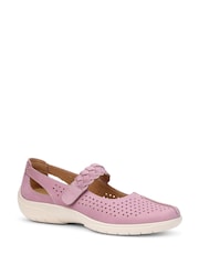 Hotter Purple Wide Fit Quake II Touch-Fastening Mary Janes Shoes - Image 2 of 4