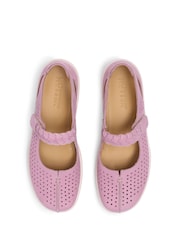 Hotter Purple Wide Fit Quake II Touch-Fastening Mary Janes Shoes - Image 4 of 4