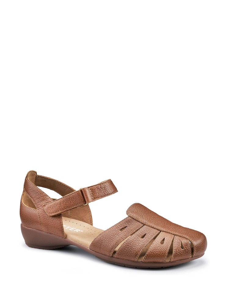 Hotter Brown May Touch-Fastening Mary Janes Shoes - Image 2 of 4 Hotter Brown May Touch-Fastening Mary Janes Shoes - Image 2 of 4