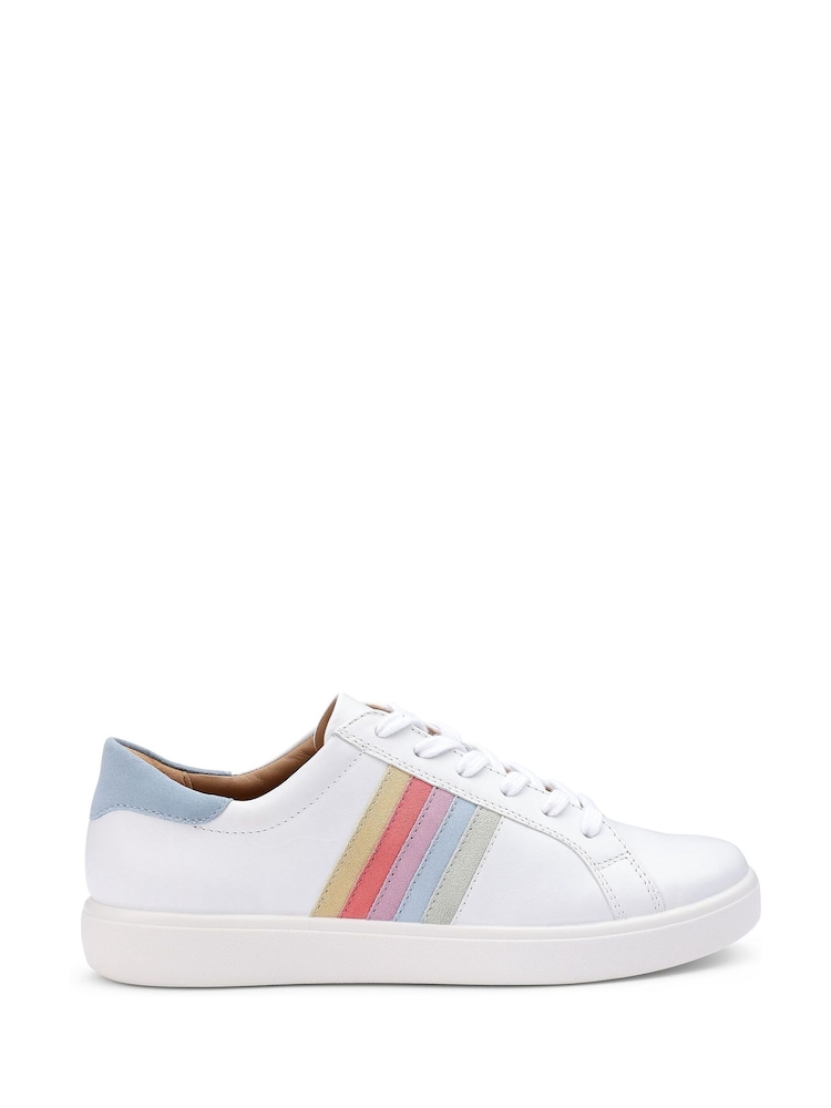 Hotter White Switched Lace Up Cupsole Shoes - Image 1 of 4