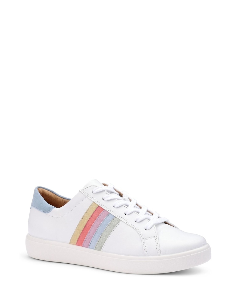 Hotter White Switched Lace Up Cupsole Shoes - Image 2 of 4