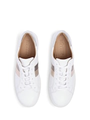 Hotter White White Extra Wide Fit Switched Lace-Up Cupsole Shoes - Image 4 of 4