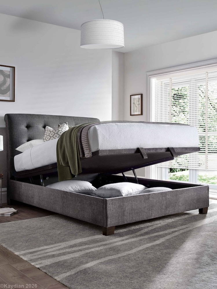 Kaydian Grey Ashbrooke Ottoman Bed - Image 2 of 2 Kaydian Grey Ashbrooke Ottoman Bed - Image 2 of 2
