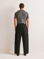 John Smedley Grey Adrian Short Sleeve Knitted Polo Shirt - Image 4 of 7