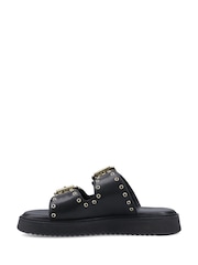 Hush Puppies Black Christine Mule Sandals - Image 2 of 5