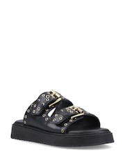 Hush Puppies Black Christine Mule Sandals - Image 3 of 5