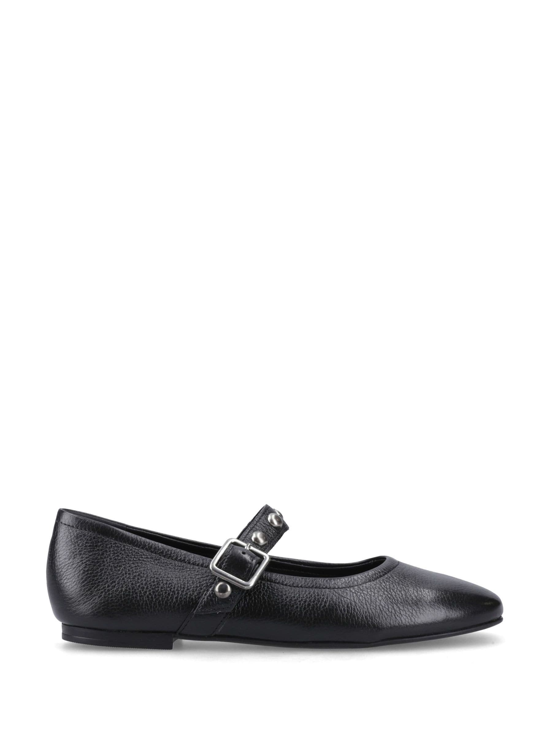 Hush Puppies (, ) Charlene Stud Ballerina Leather Women's Black Flats - Image 4