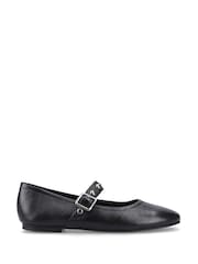Hush Puppies Black Charlene Stud Ballerina Shoes - Image 1 of 5