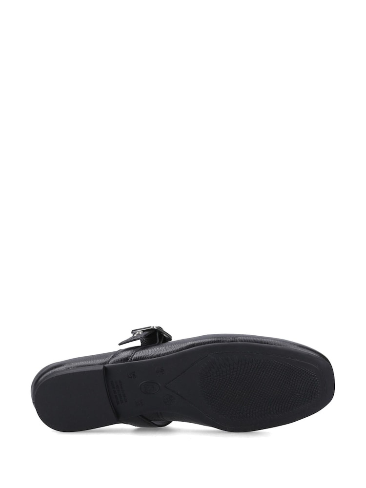 Hush Puppies Black Charlene Stud Ballerina Shoes - Image 5 of 5