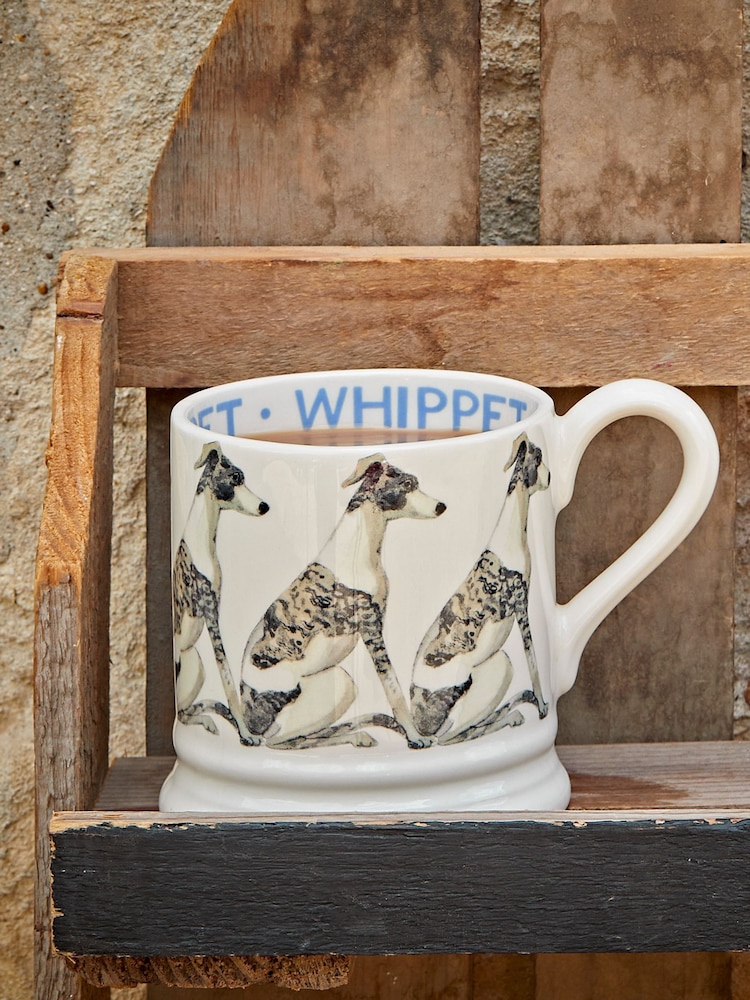 Emma Bridgewater Cream Whippet 1/2 Pint Mug - Image 1 of 5
