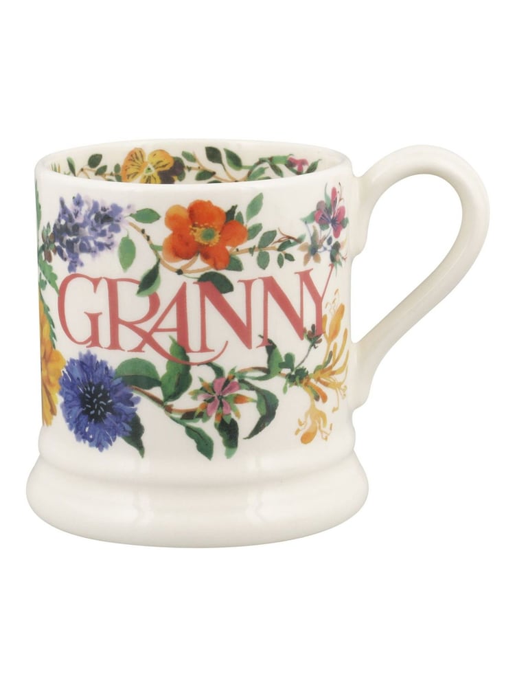 Emma Bridgewater Cream Garden Flowers Granny 1/2 Pint Mug - Image 2 of 5