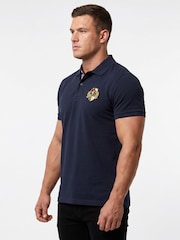 Raging Bull Blue Classic Short Sleeves Rugby Shirt - Image 2 of 4
