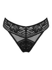 Pour Moi Black Thong Taylor Lace Knickers - Image 3 of 4
