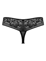 Pour Moi Black Thong Taylor Lace Knickers - Image 4 of 4