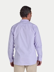 Raging Bull Purple Long Sleeve Classic Stripe Shirt - صورة 2 من 4