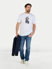 Raging Bull White Biker Bully T-Shirt - Image 2 of 4