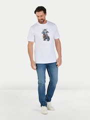 Raging Bull White Biker Bully T-Shirt - Image 3 of 4