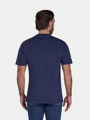 Raging Bull Embroidered Mountains Blue T-Shirt - Image 2 of 4