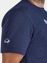 Raging Bull Embroidered Mountains Blue T-Shirt - Image 4 of 4