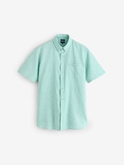 Raging Bull Green Classic Short Sleeve Linen Shirt - Image 1 of 1