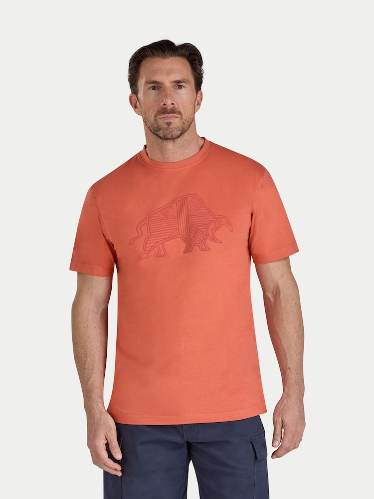 Raging Bull Orange Flock Union Jack T-Shirt - Image 1 of 4