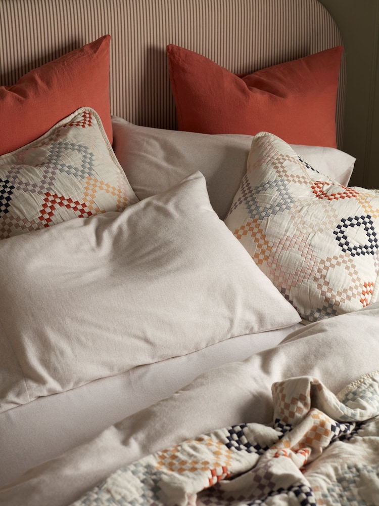 Secret Linen Store Natural Henry Brushed 100% Cotton Duvet Cover - Image 2 of 6 Secret Linen Store Natural Henry Brushed 100% Cotton Duvet Cover - Image 2 of 6