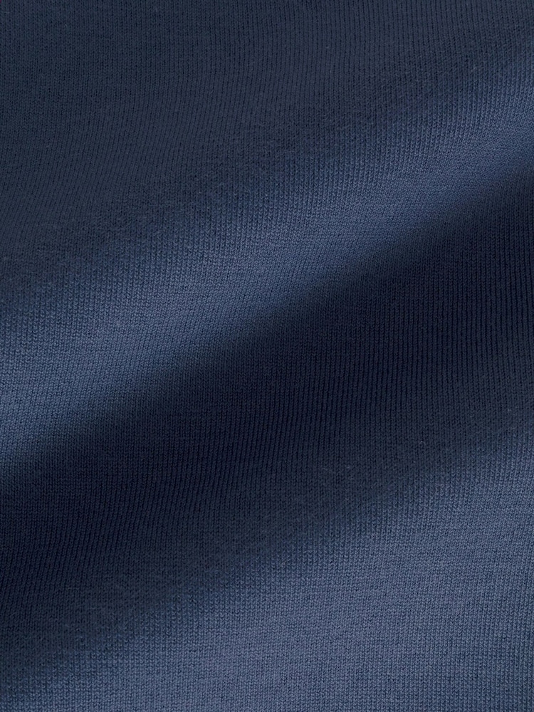 John Smedley Blue Adrian Short Sleeve Knitted Polo Shirt - Image 7 of 7