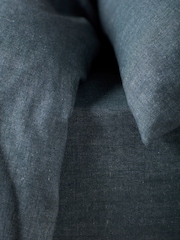 Secret Linen Store Darkest Spruce Henry Brushed 100% Cotton Fitted Sheet - Image 5 of 6