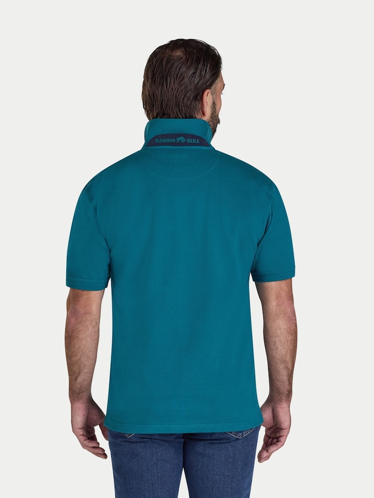 Raging Bull Blue Classic Pique Polo Shirt - Image 2 of 4